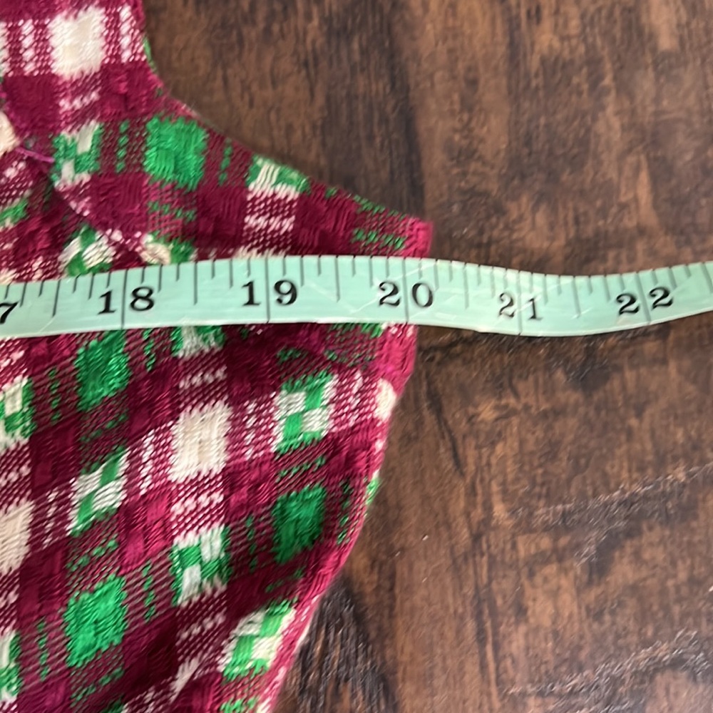Anthropologie Saint Geraldine Purple Green Gingham Plaid Dress Size Large - Picture 15 of 15